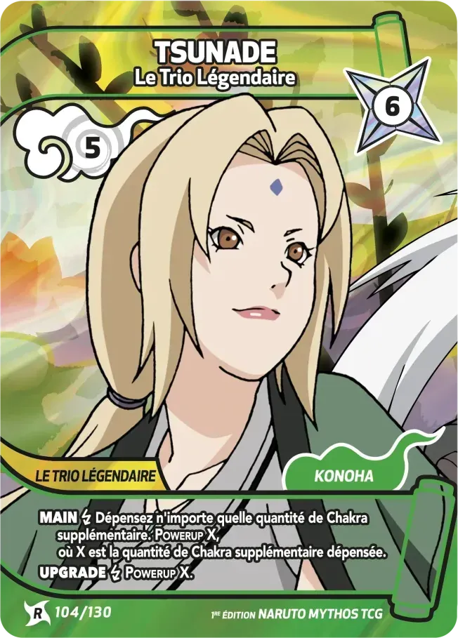 Tsunade - Le Trio Légendaire — Konoha Shidō — Naruto Mythos TCG