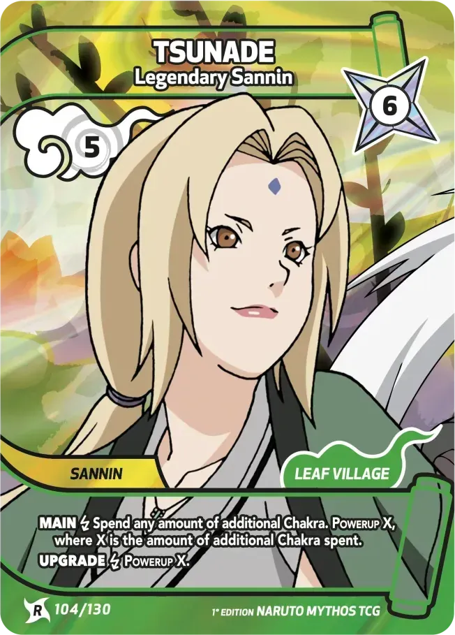 Tsunade - Le Trio Légendaire — Konoha Shidō — Naruto Mythos TCG