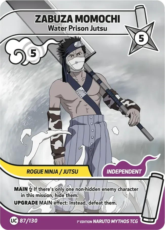 Zabuza Momochi - Prison Aqueuse — Konoha Shidō — Naruto Mythos TCG