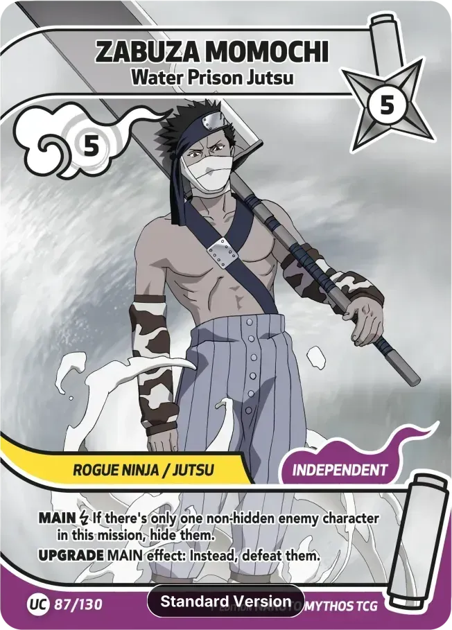 Zabuza Momochi - Water Prison Jutsu — Konoha Shidō — Naruto Mythos TCG