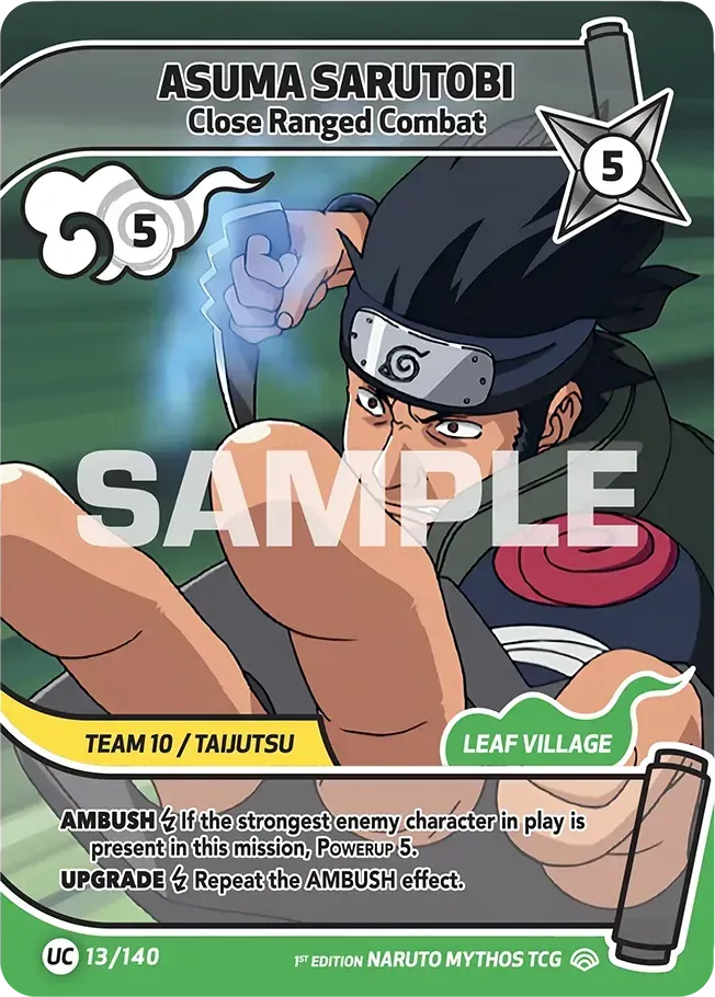Asuma Sarutobi - Close Ranged Combat — Shinobi Shiren — Naruto Mythos TCG