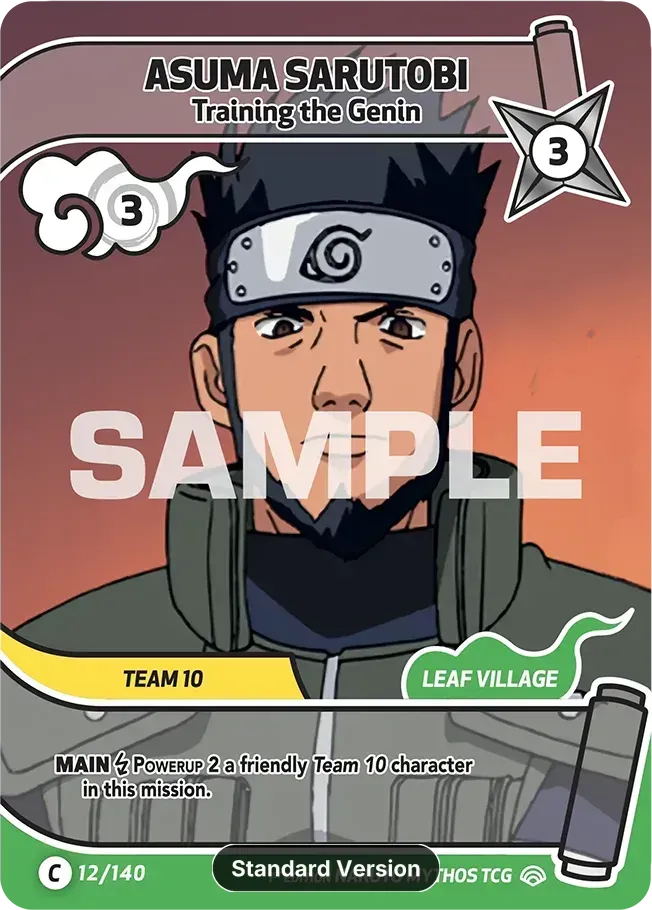 Asuma Sarutobi - Training the Genin from Shinobi Shiren - Naruto Mythos TCG