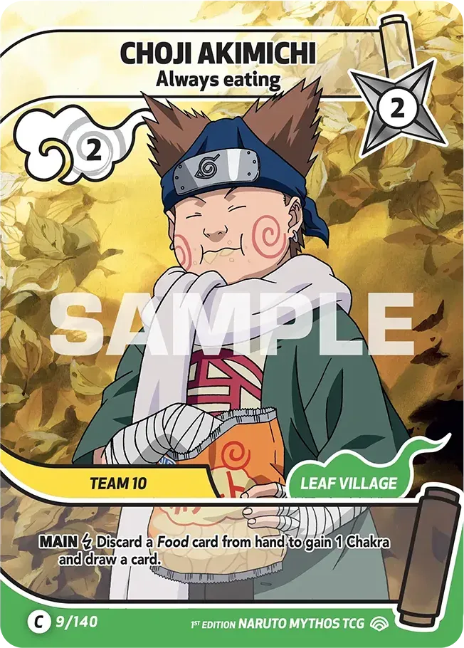 Choji Akimichi - Always eating — Shinobi Shiren — Naruto Mythos TCG