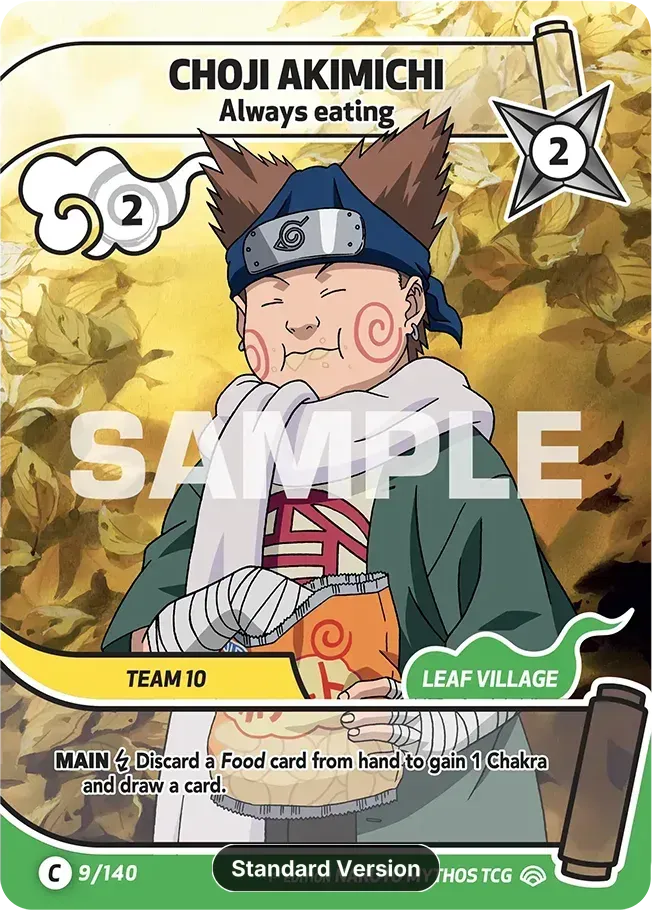 Choji Akimichi - Always eating — Shinobi Shiren — Naruto Mythos TCG