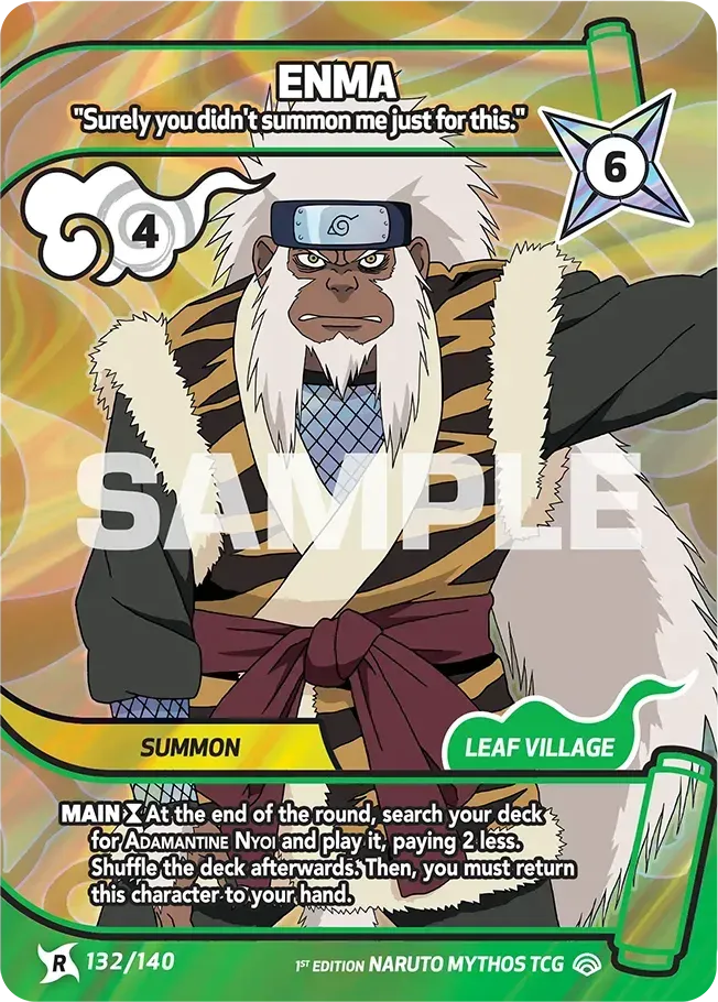 Enma - "Surely you didn't summon me just for this." — Shinobi Shiren — Naruto Mythos TCG