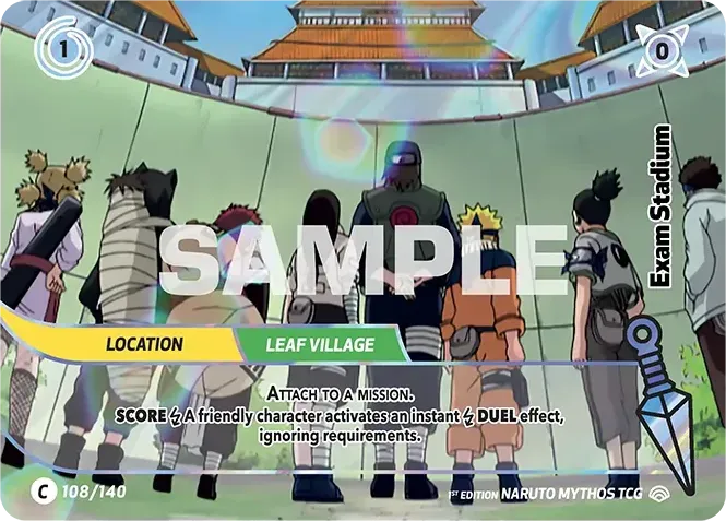 Exam Stadium — Shinobi Shiren — Naruto Mythos TCG