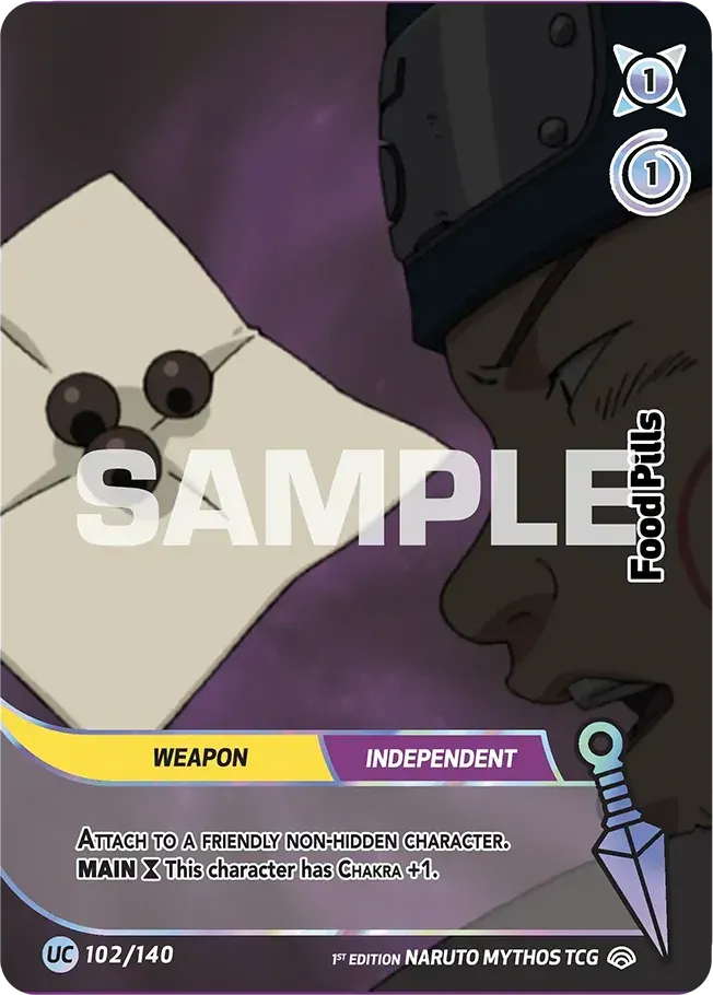 Food Pills — Shinobi Shiren — Naruto Mythos TCG