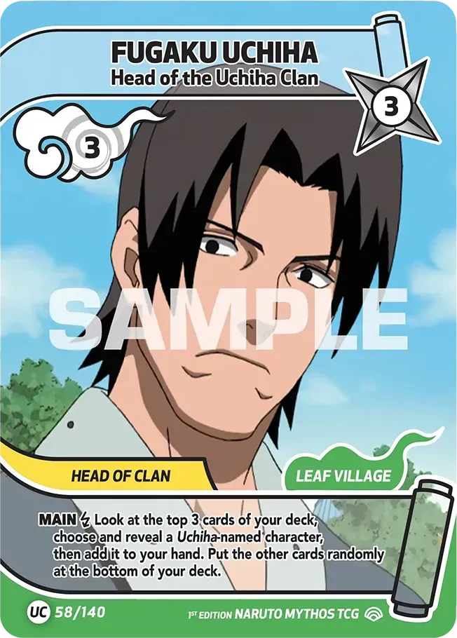 Fugaku Uchiha - Head of the Uchiha Clan — Shinobi Shiren — Naruto Mythos TCG