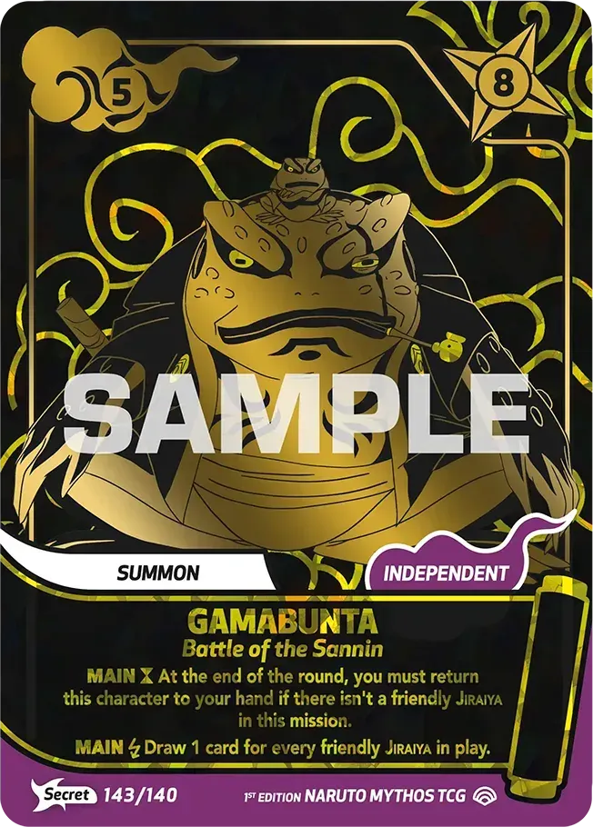 Gamabunta - Battle of the Sannin — Shinobi Shiren — Naruto Mythos TCG