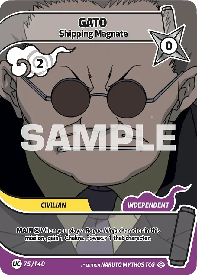 Gato - Shipping Magnate — Shinobi Shiren — Naruto Mythos TCG