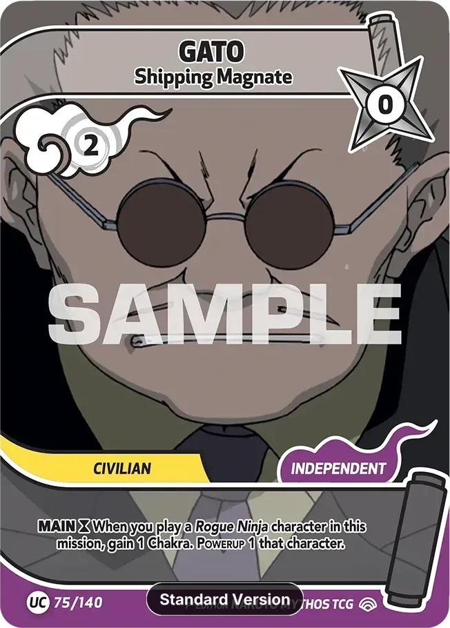 Gato - Shipping Magnate from Shinobi Shiren - Naruto Mythos TCG