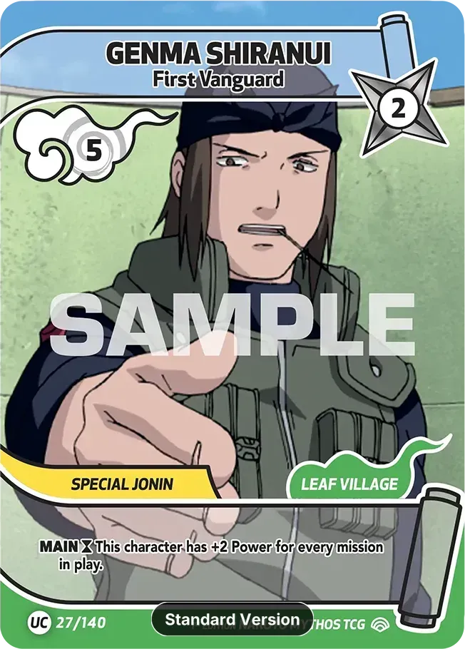 Genma Shiranui - First Vanguard — Shinobi Shiren — Naruto Mythos TCG