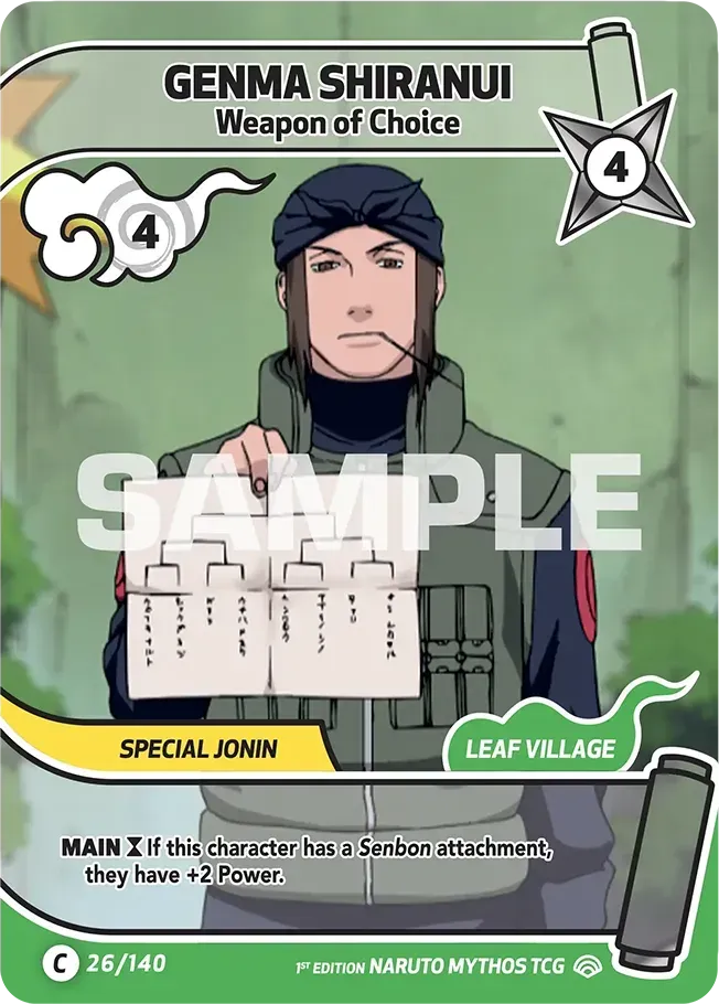 Genma Shiranui - Weapon of Choice — Shinobi Shiren — Naruto Mythos TCG