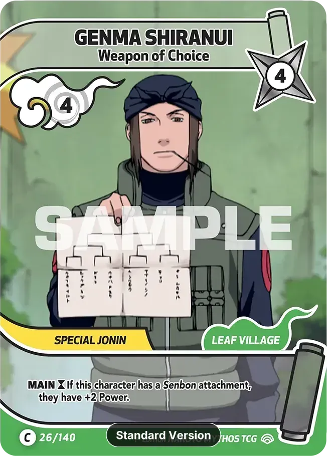 Genma Shiranui - Weapon of Choice — Shinobi Shiren — Naruto Mythos TCG