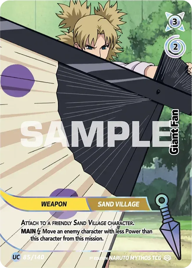 Giant Fan — Shinobi Shiren — Naruto Mythos TCG