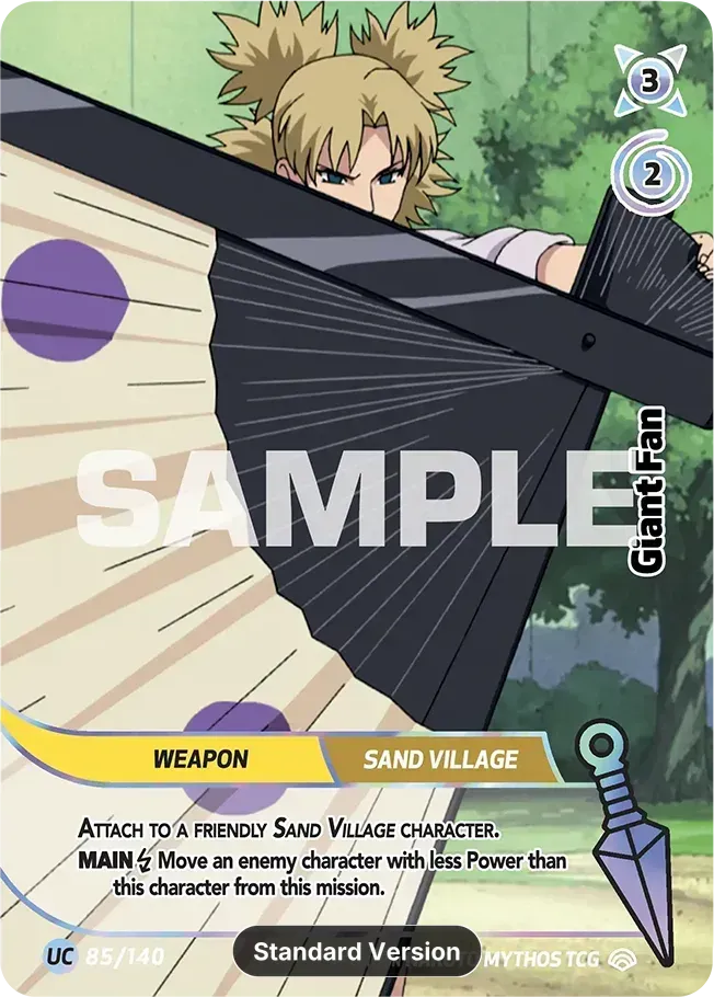 Giant Fan from Shinobi Shiren - Naruto Mythos TCG