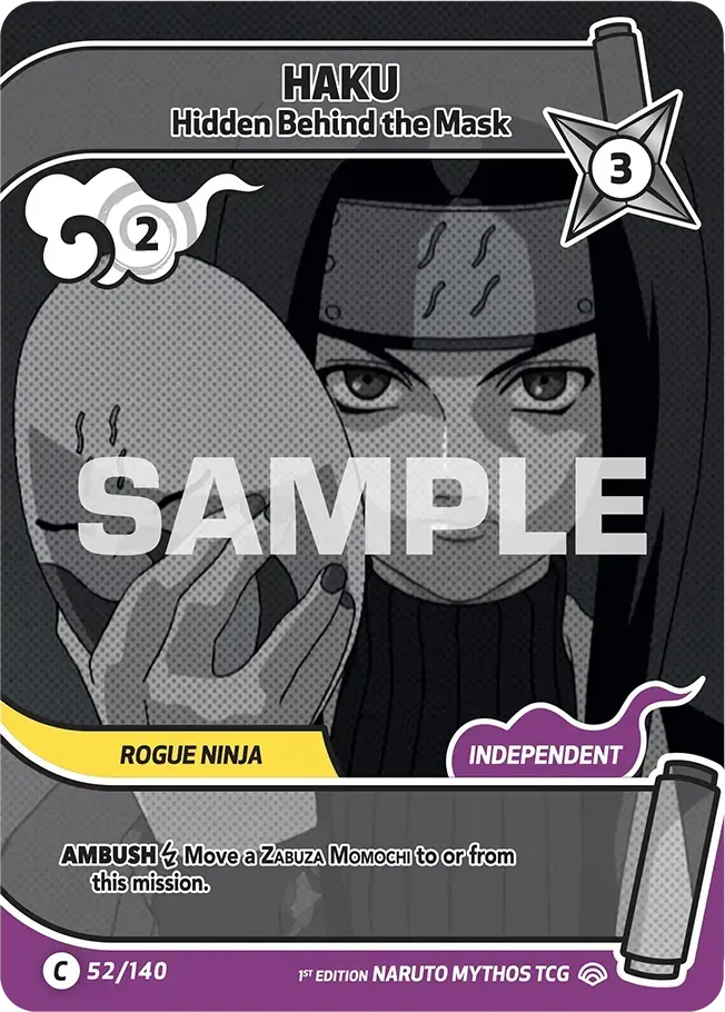 Haku - Hidden Behind the Mask — Shinobi Shiren — Naruto Mythos TCG
