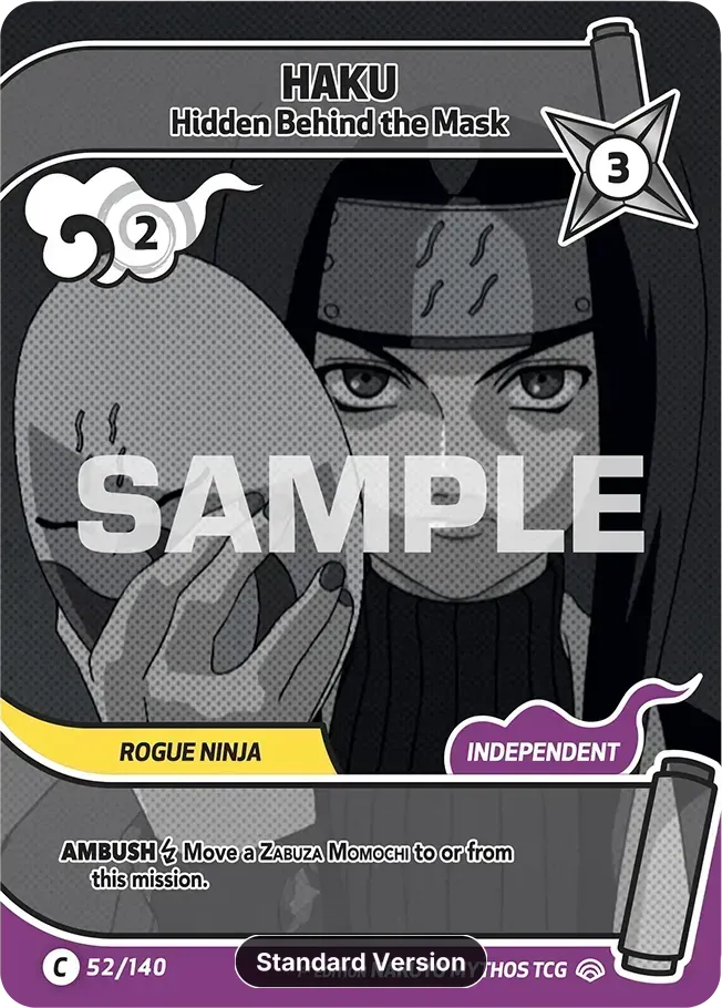 Haku - Hidden Behind the Mask from Shinobi Shiren - Naruto Mythos TCG