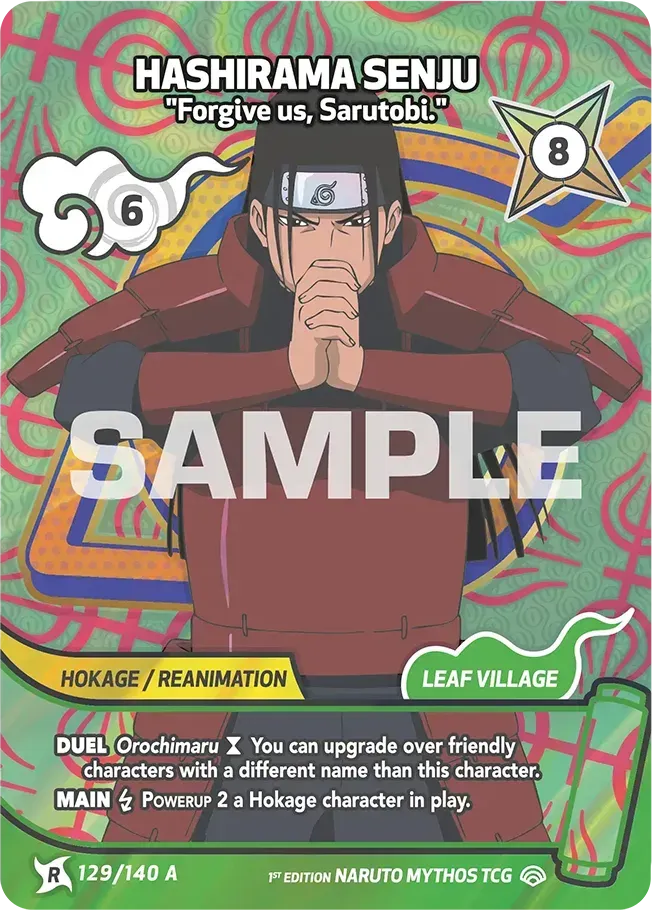 Hashirama Senju - "Forgive us, Sarutobi." — Shinobi Shiren — Naruto Mythos TCG