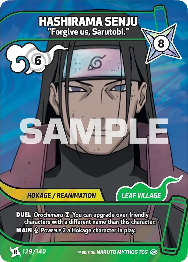 Hashirama Senju - "Forgive us, Sarutobi." — Shinobi Shiren — Naruto Mythos TCG