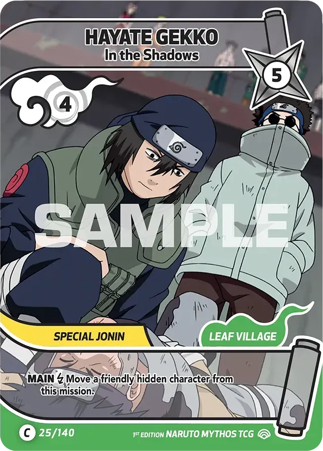 Hayate Gekko - In the Shadows — Shinobi Shiren — Naruto Mythos TCG