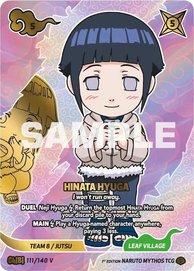Hinata Hyuga - "I won't run away." — Shinobi Shiren — Naruto Mythos TCG