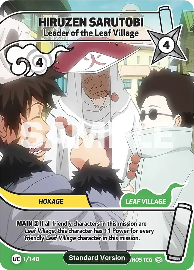 Hiruzen Sarutobi - Leader of the Leaf Village — Shinobi Shiren — Naruto Mythos TCG