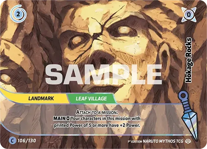 Hokage Rocks — Shinobi Shiren — Naruto Mythos TCG