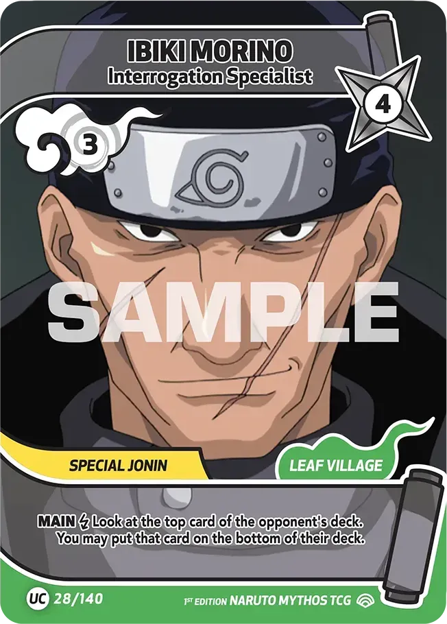 Ibiki Morino - Interrogation Specialist — Shinobi Shiren — Naruto Mythos TCG
