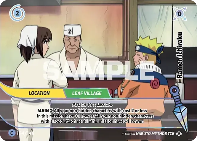 Ichiraku Ramen — Shinobi Shiren — Naruto Mythos TCG