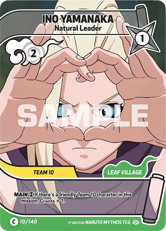 Ino Yamanaka - Natural Leader — Shinobi Shiren — Naruto Mythos TCG