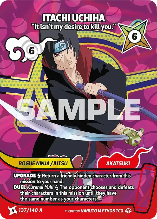 Itachi Uchiha - "It isn't my desire to kill you." — Shinobi Shiren — Naruto Mythos TCG