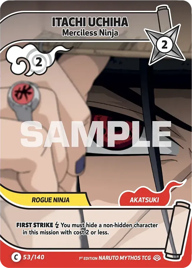 Itachi Uchiha - Merciless Ninja — Shinobi Shiren — Naruto Mythos TCG
