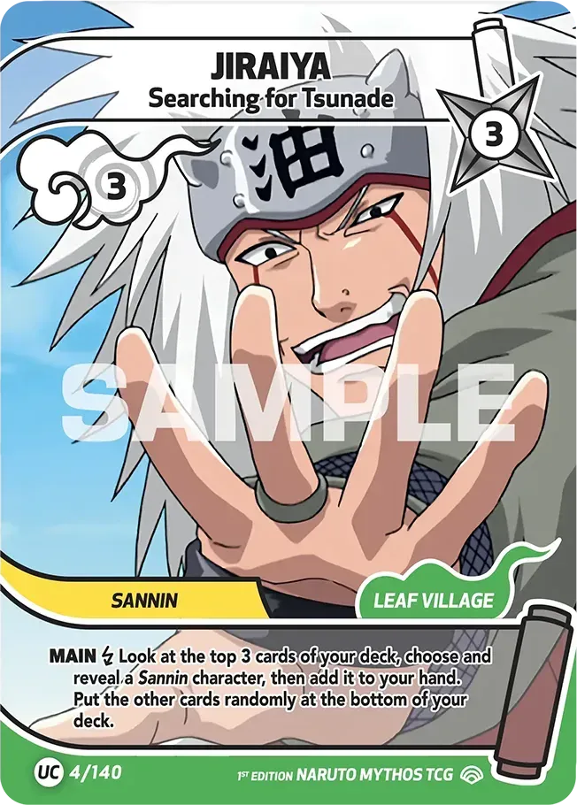 Jiraiya - Searching for Tsunade — Shinobi Shiren — Naruto Mythos TCG