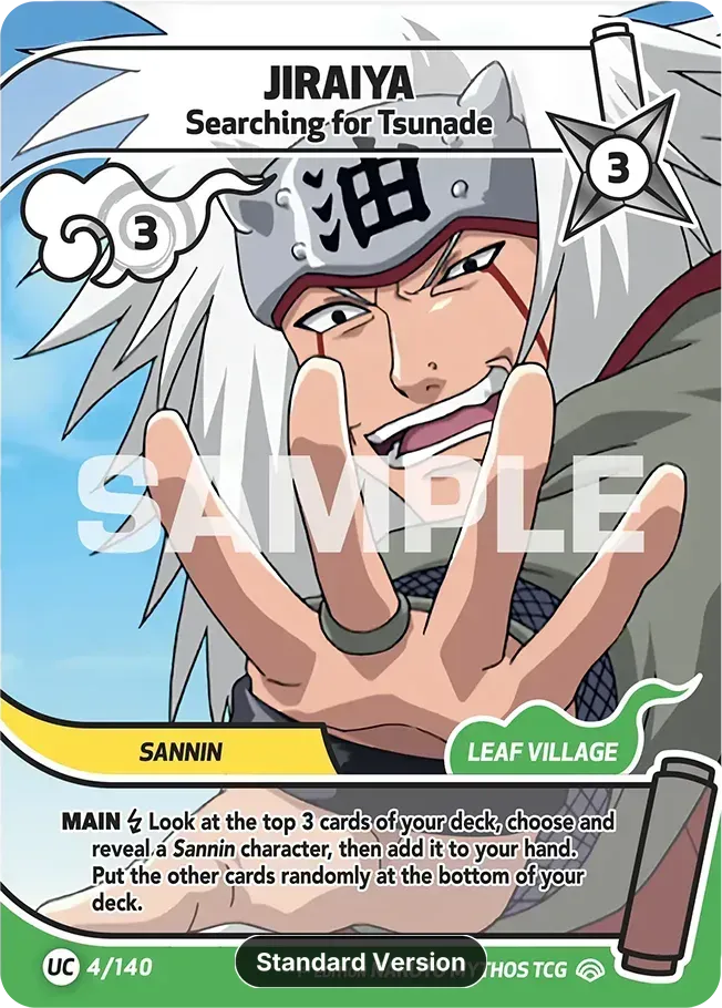 Jiraiya - Searching for Tsunade — Shinobi Shiren — Naruto Mythos TCG