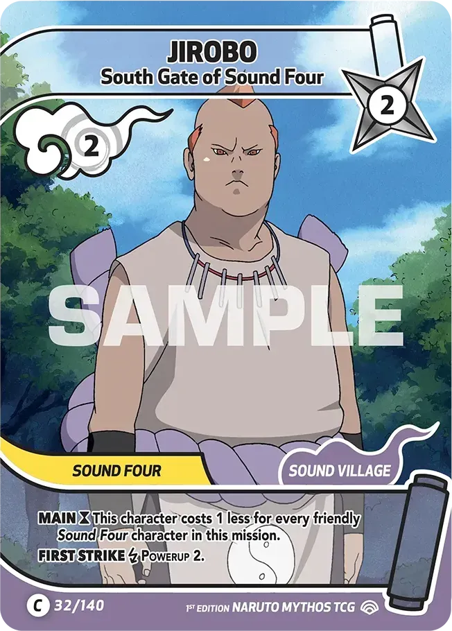 Jirobo - South Gate of Sound Four — Shinobi Shiren — Naruto Mythos TCG