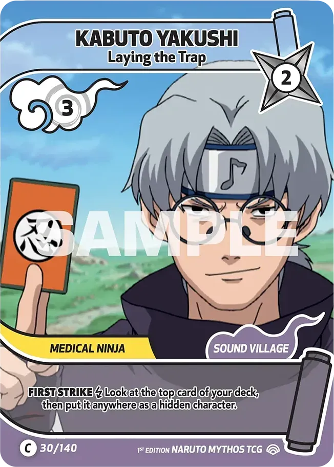 Kabuto Yakushi - Laying the Trap — Shinobi Shiren — Naruto Mythos TCG