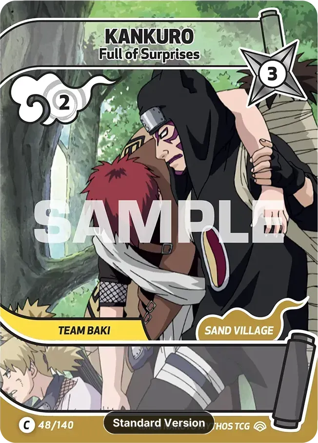 Kankuro - Full of Surprises from Shinobi Shiren - Naruto Mythos TCG