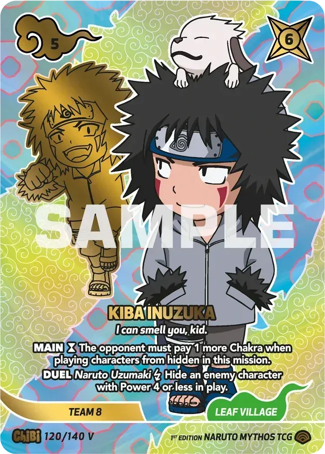 Kiba Inuzuka - "I can smell you, kid." — Shinobi Shiren — Naruto Mythos TCG