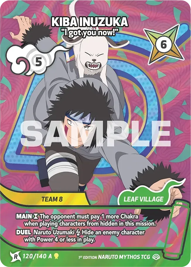 Kiba Inuzuka - "I got you now!" — Shinobi Shiren — Naruto Mythos TCG