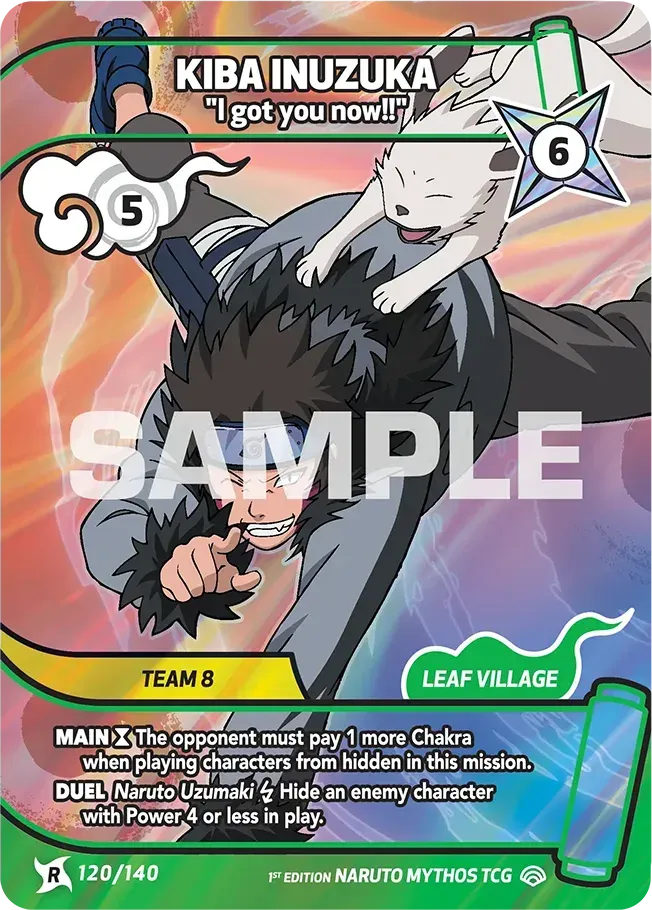 Kiba Inuzuka - "I got you now!" — Shinobi Shiren — Naruto Mythos TCG