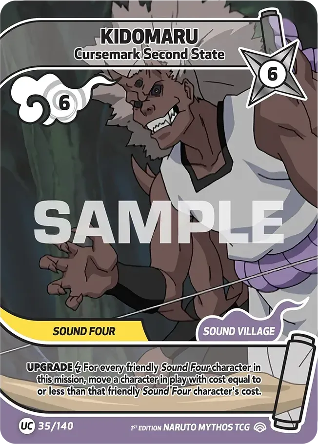 Kidomaru - Cursemark Second State — Shinobi Shiren — Naruto Mythos TCG