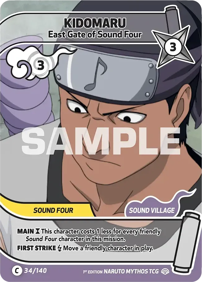 Kidomaru - East Gate of Sound Four — Shinobi Shiren — Naruto Mythos TCG