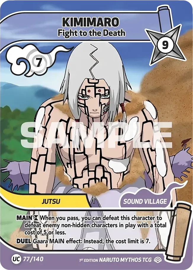 Kimimaro - Fight to the Death — Shinobi Shiren — Naruto Mythos TCG