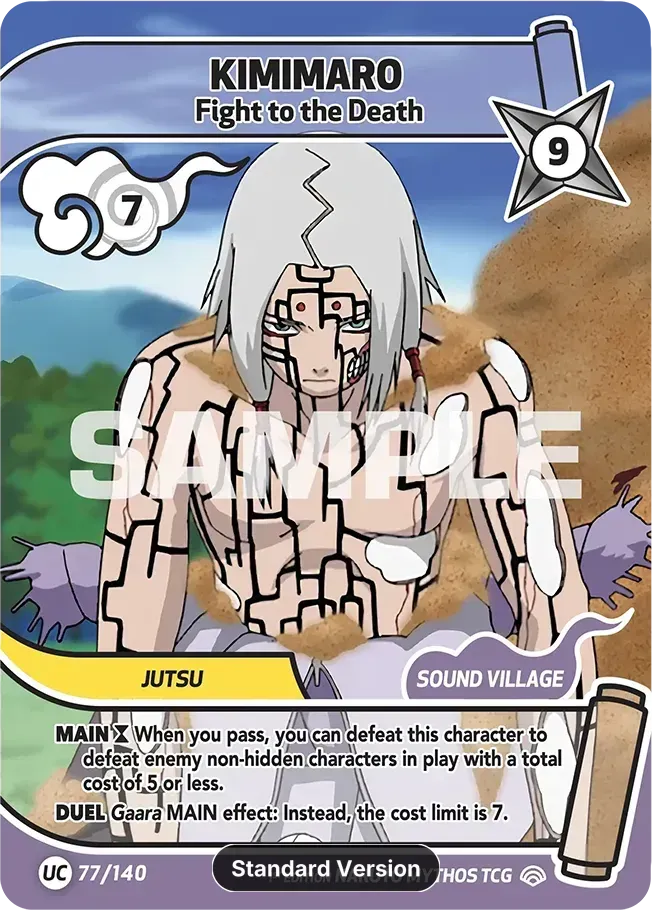 Kimimaro - Fight to the Death from Shinobi Shiren - Naruto Mythos TCG