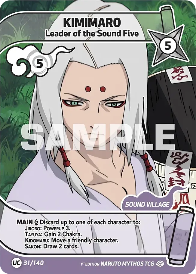 Kimimaro - Leader of the Sound Five — Shinobi Shiren — Naruto Mythos TCG
