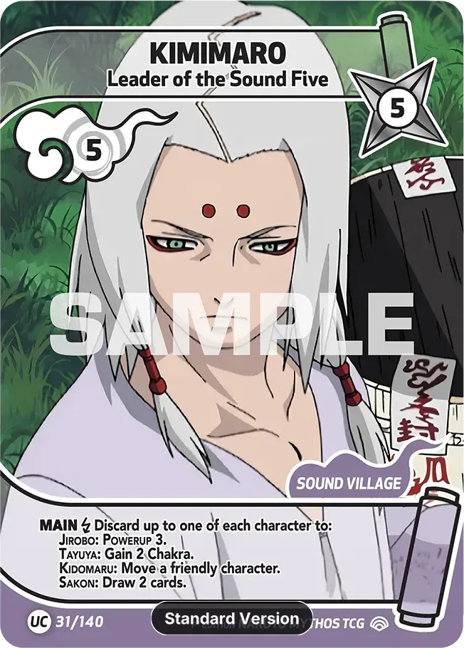Kimimaro - Leader of the Sound Five — Shinobi Shiren — Naruto Mythos TCG