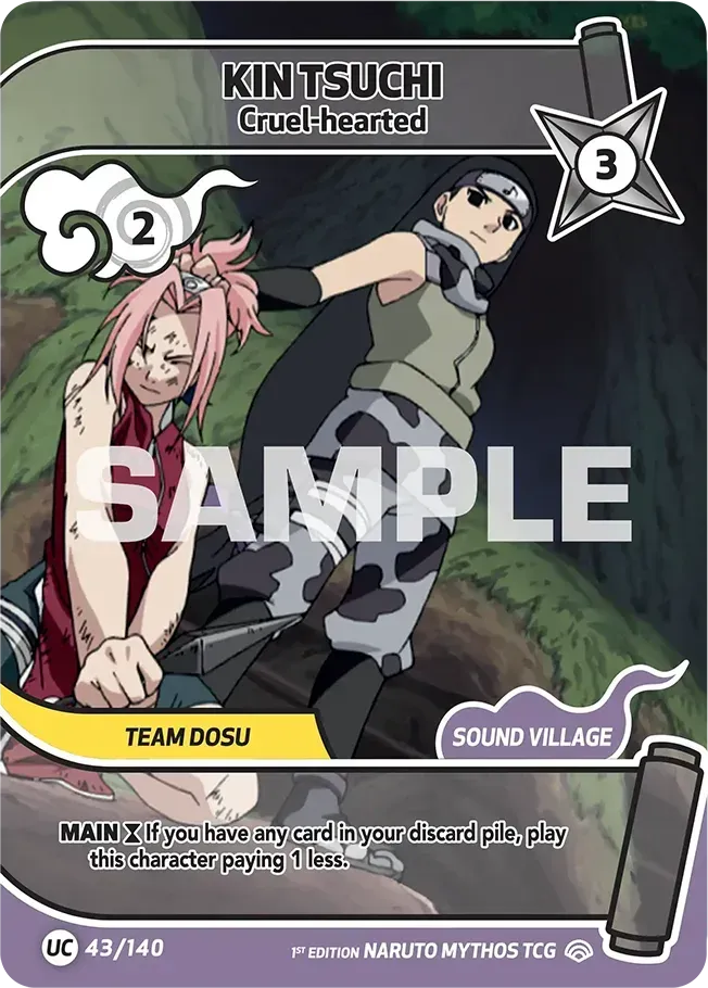 Kin Tsuchi - Cruel-hearted — Shinobi Shiren — Naruto Mythos TCG