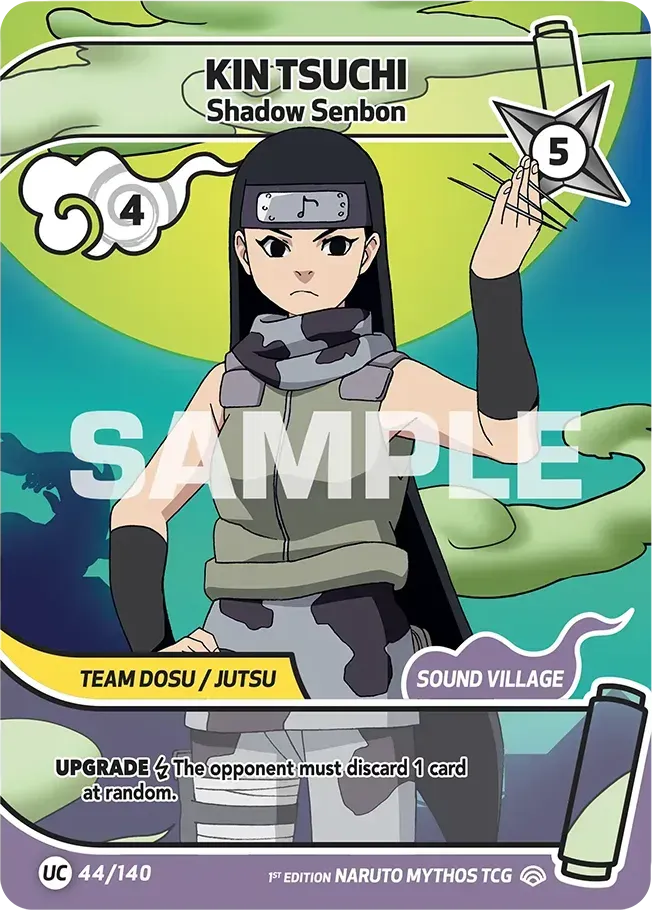 Kin Tsuchi - Shadow Senbon — Shinobi Shiren — Naruto Mythos TCG