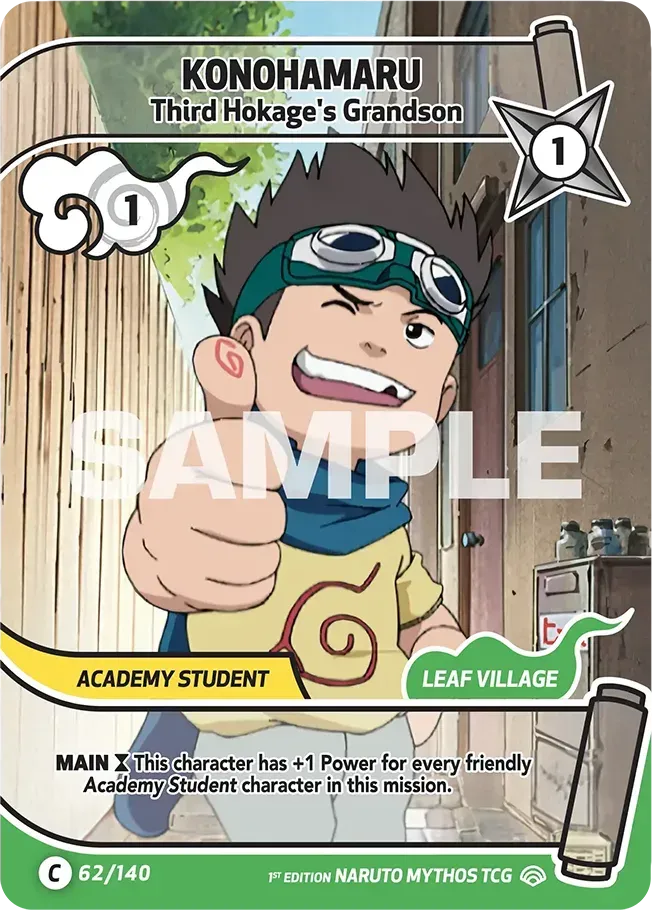 Konohamaru - Third Hokage's Grandson — Shinobi Shiren — Naruto Mythos TCG